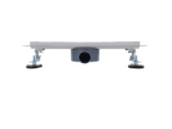 Линейный душевой трап SANTREK AQUA  B-70400 нерж 70*400мм (горизонтальный выпуск 360 гр, ф40) (решетка щелевая, под плитку) сухой затвор и гидрозатвор