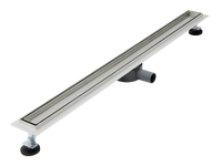 Линейный душевой трап SANTREK AQUA  B-701000 нерж 70*1000мм (горизонтальный выпуск 360 гр, ф40)(решетка щелевая, под плитку)сухой затвор и гидрозатвор