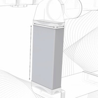 Воздуховод ВП 90х220 L1м пластик ERA