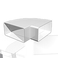 Колено КГП 90х220 горизонтальное пластик ERA