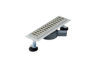 Линейный душевой трап SANTREK AQUA  С-70300 нерж 70*300мм (горизонтальный выпуск 360 гр, ф40) сухой затвор и гидрозатвор