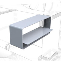 Соединитель СКПО 90х220 обр.клапан пластик ERA