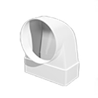 Переходник СККП D150 90° 90х220 пластик ERA