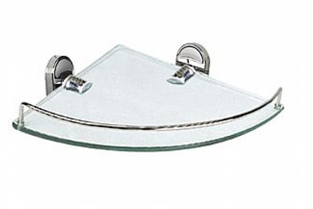 1921-1/L Полка 1-ая угловая хром/стекло