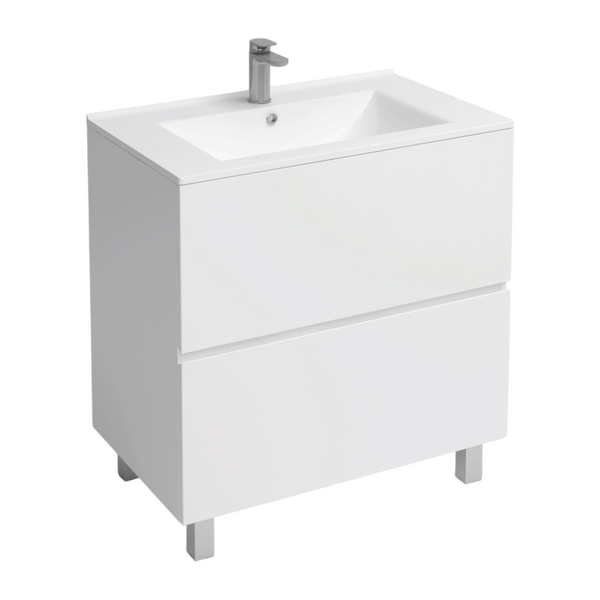 Подстолье Holler "Charm-80" (белый) 2 ящика под раковину "Holler E80" 805х800х450