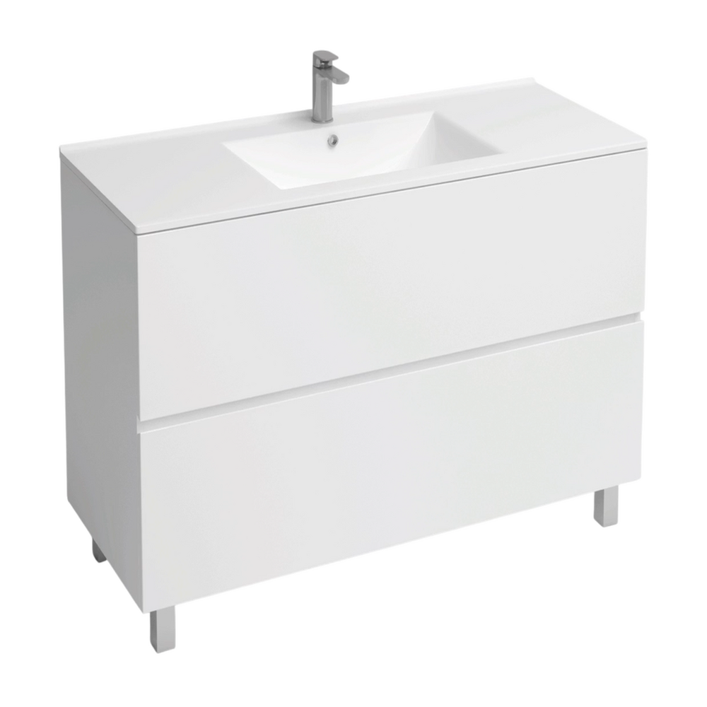 Подстолье Holler "Charm-90" (белый) 2 ящика под раковину "Holler E90" 905х800х450