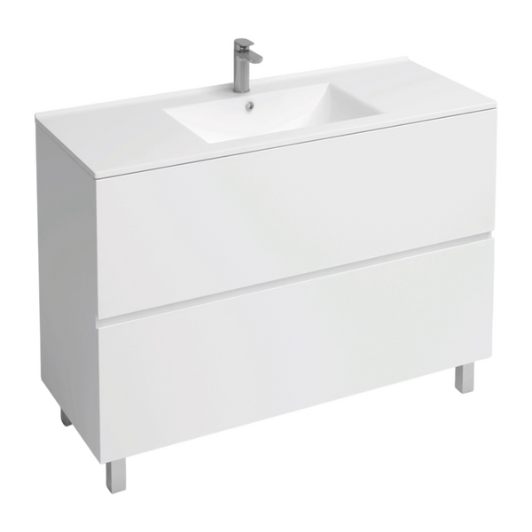 Подстолье Holler "Charm-100" (белый) 2 ящика под раковину "Holler E100" 1010х800х450