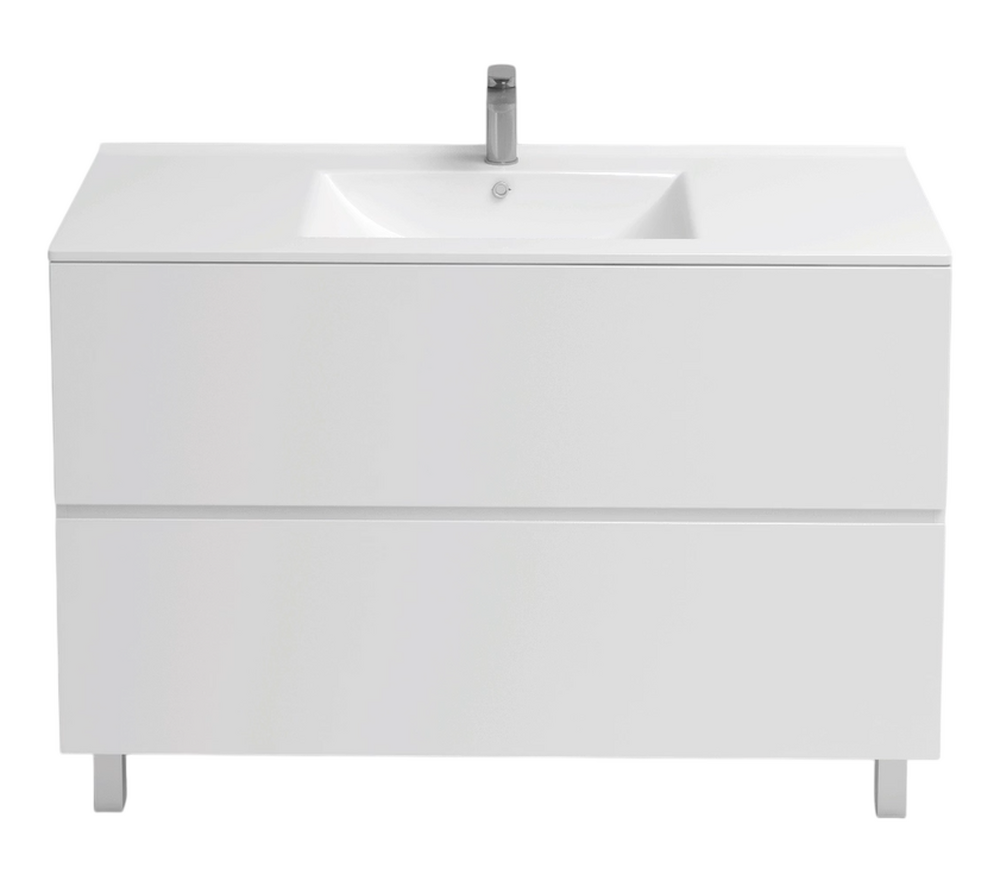 Подстолье Holler "Charm-120" (белый) 2 ящика под раковину "Holler E120" 1205х800х450