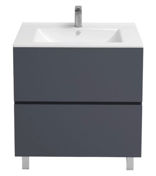 Подстолье Holler "Charm-80" (графит) 2 ящика под раковину "Holler E80" 805х800х450