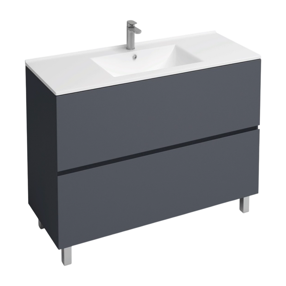 Подстолье Holler "Charm-90" (графит) 2 ящика под раковину "Holler E90" 905х800х450