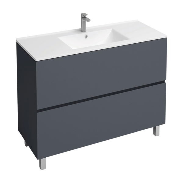 Подстолье Holler "Charm-90" (графит) 2 ящика под раковину "Holler E90" 905х800х450