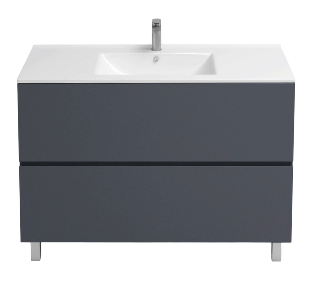 Подстолье Holler "Charm-100" (графит) 2 ящика под раковину "Holler E100" 1010х800х450