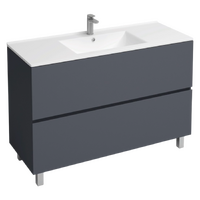 Подстолье Holler "Charm-120" (графит) 2 ящика под раковину "Holler E120" 1205х800х450