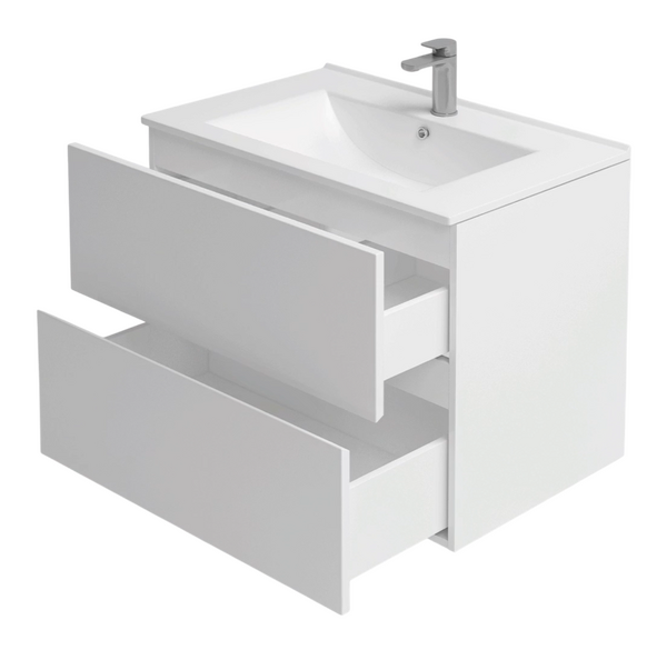 Подстолье подвесное Holler "Charm-80" (белый) 2 ящика под раковину "Holler E80" 805х600х450