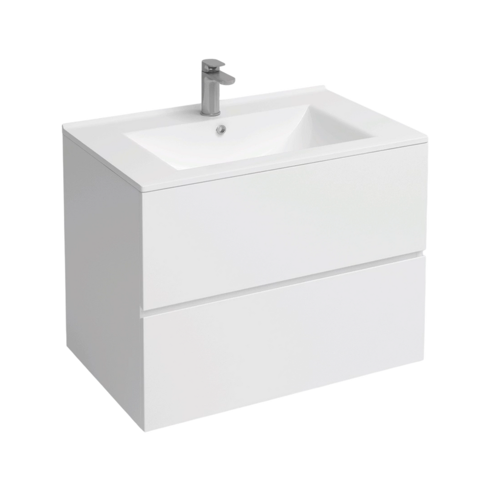 Подстолье подвесное Holler "Charm-80" (белый) 2 ящика под раковину "Holler E80" 805х600х450