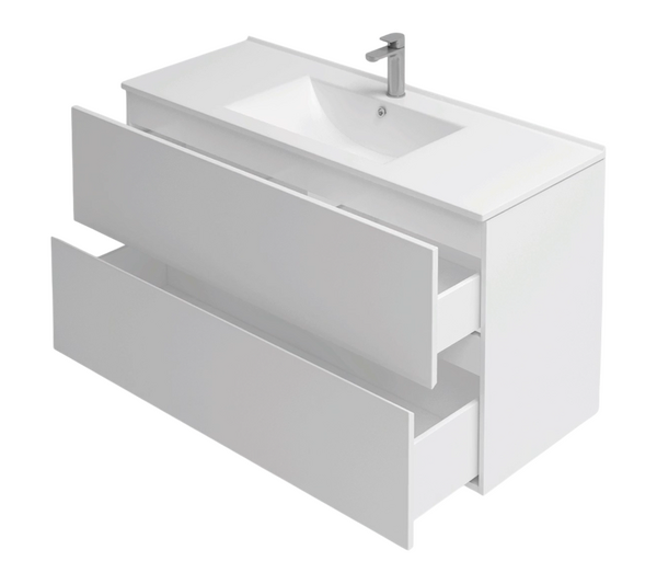 Подстолье подвесное Holler "Charm-90" (белый) 2 ящика под раковину "Holler E90" 905х600х450