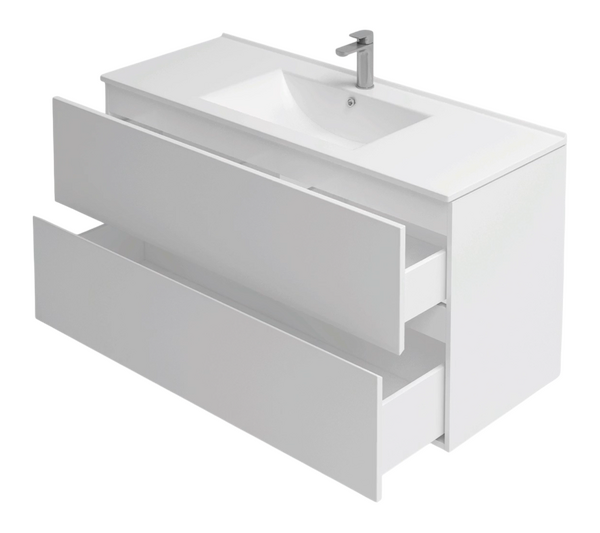 Подстолье подвесное Holler "Charm-100" (белый) 2 ящика под раковину "Holler E100" 1010х600х450