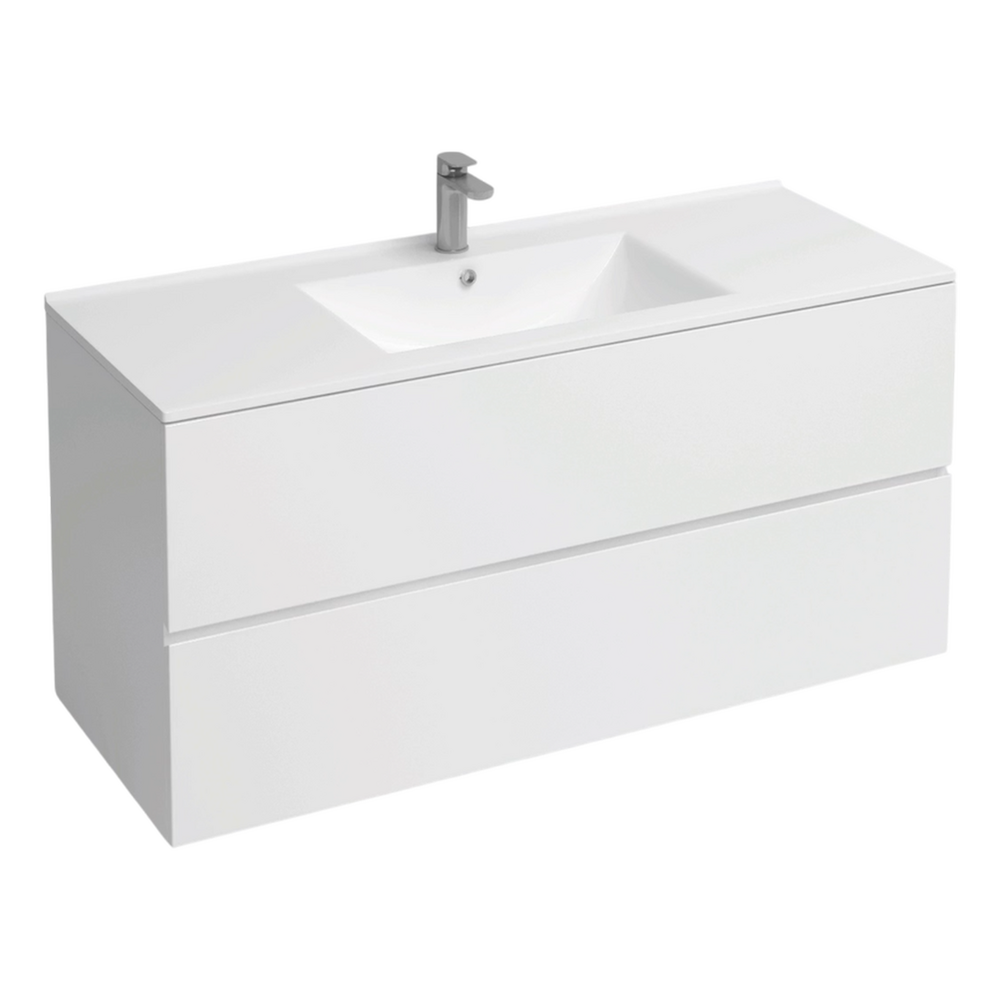 Подстолье подвесное Holler "Charm-120" (белый) 2 ящика под раковину "Holler E120" 1205х600х450