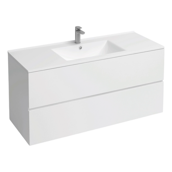 Подстолье подвесное Holler "Charm-120" (белый) 2 ящика под раковину "Holler E120" 1205х600х450