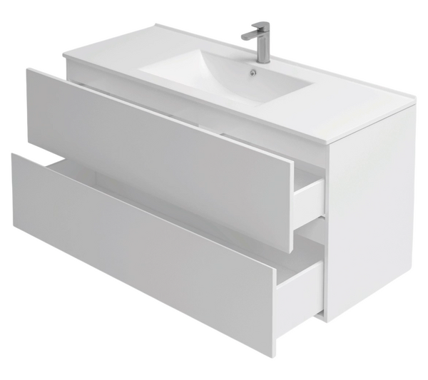 Подстолье подвесное Holler "Charm-120" (белый) 2 ящика под раковину "Holler E120" 1205х600х450