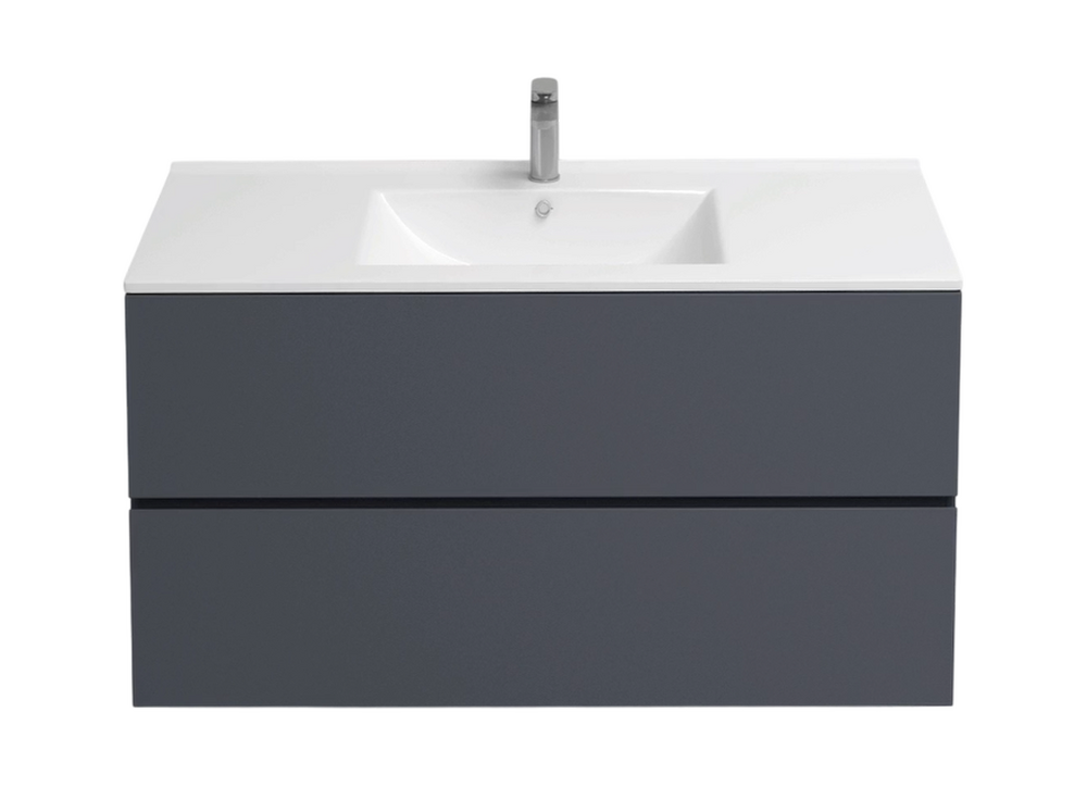 Подстолье подвесное Holler "Charm-90" (графит) 2 ящика под раковину "Holler E90" 905х600х450