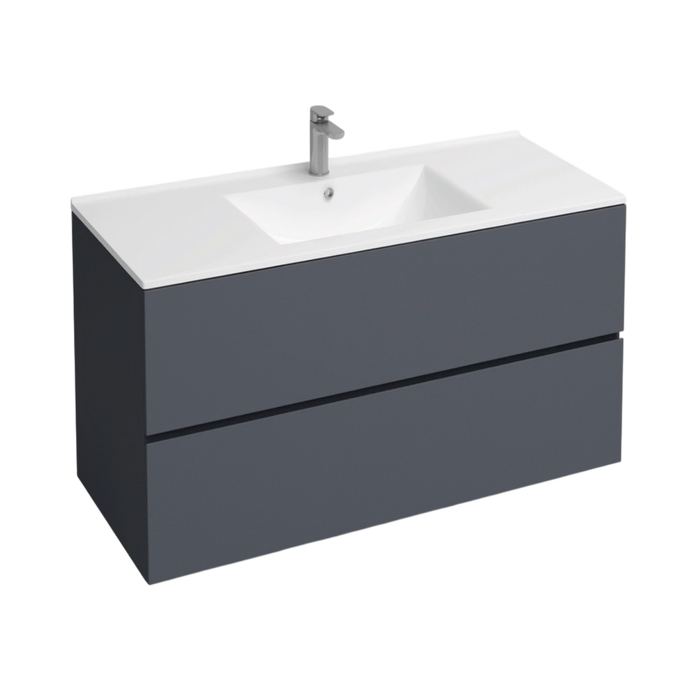 Подстолье подвесное Holler "Charm-90" (графит) 2 ящика под раковину "Holler E90" 905х600х450