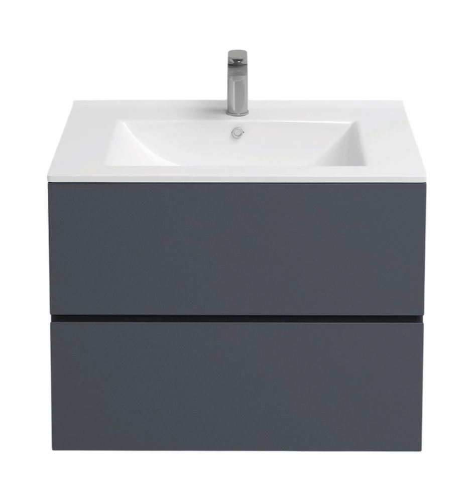 Подстолье подвесное Holler "Charm-80" (графит) 2 ящика под раковину "Holler E80" 805х600х450