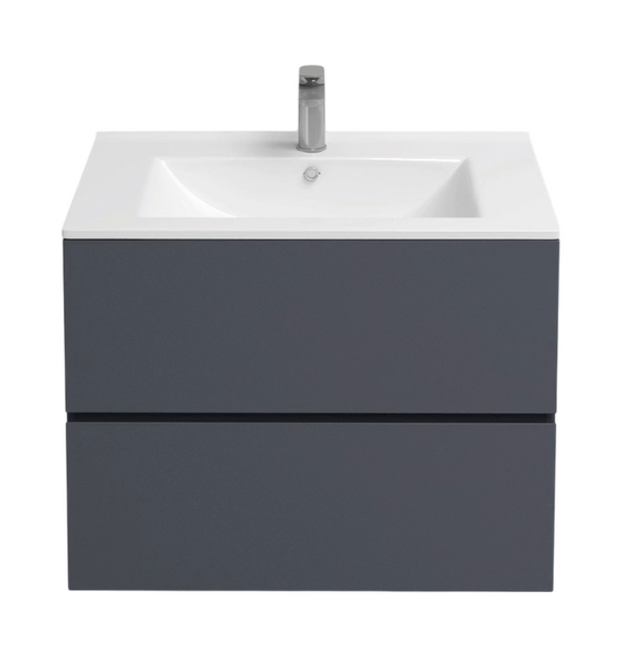 Подстолье подвесное Holler "Charm-80" (графит) 2 ящика под раковину "Holler E80" 805х600х450