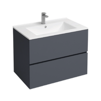 Подстолье подвесное Holler "Charm-80" (графит) 2 ящика под раковину "Holler E80" 805х600х450