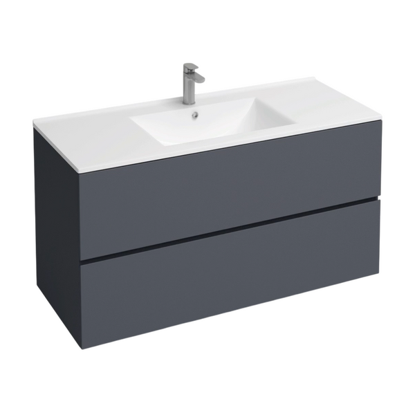 Подстолье подвесное Holler "Charm-100" (графит) 2 ящика под раковину "Holler E100" 1010х600х450