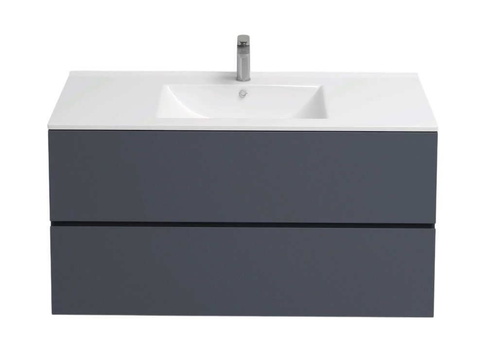 Подстолье подвесное Holler "Charm-100" (графит) 2 ящика под раковину "Holler E100" 1010х600х450