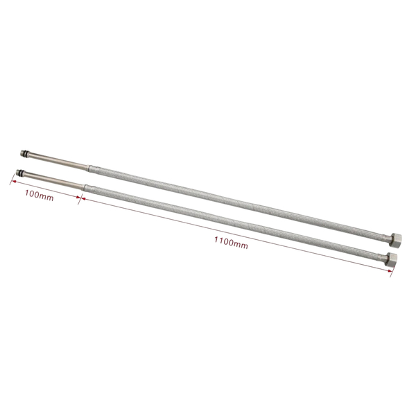 F94-120 Подводка для смесителя 120см (пара) (удлиненный штуцер М10) FRAP