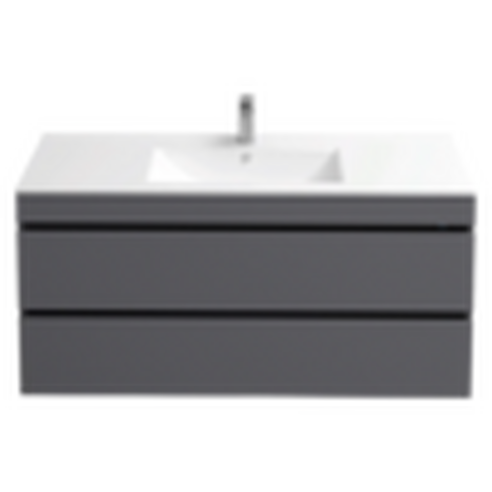 Подстолье подвесное Holler "Aura-120" (графит) с подсветкой 2 ящика под раковину "Holler E120" 1212х580х450