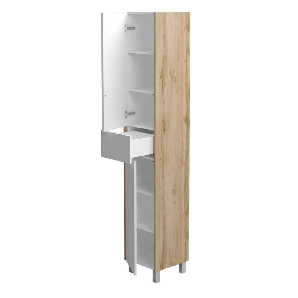 Пенал Holler "Chic" Серый камень 2 двери,1 ящик 350х2000х350