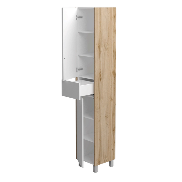 Пенал Holler "Chic" Серый камень 2 двери,1 ящик 350х2000х350