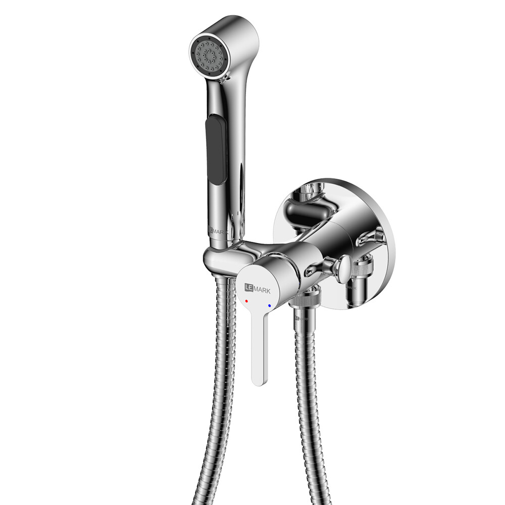 LM7174C Solo Смеситель с гигиеническим душем, встраиваемый, хром LEMARK								