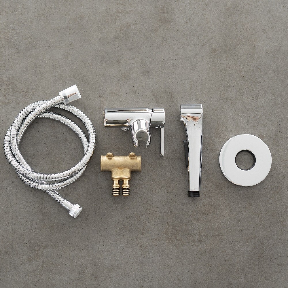 LM7174C Solo Смеситель с гигиеническим душем, встраиваемый, хром LEMARK								