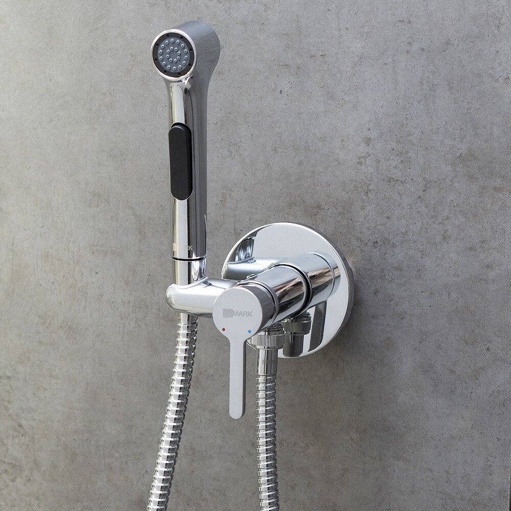 LM7174C Solo Смеситель с гигиеническим душем, встраиваемый, хром LEMARK								