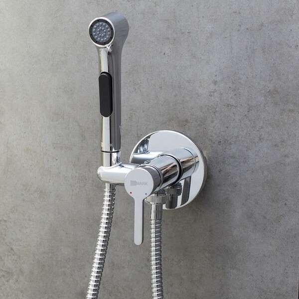 LM7174C Solo Смеситель с гигиеническим душем, встраиваемый, хром LEMARK								