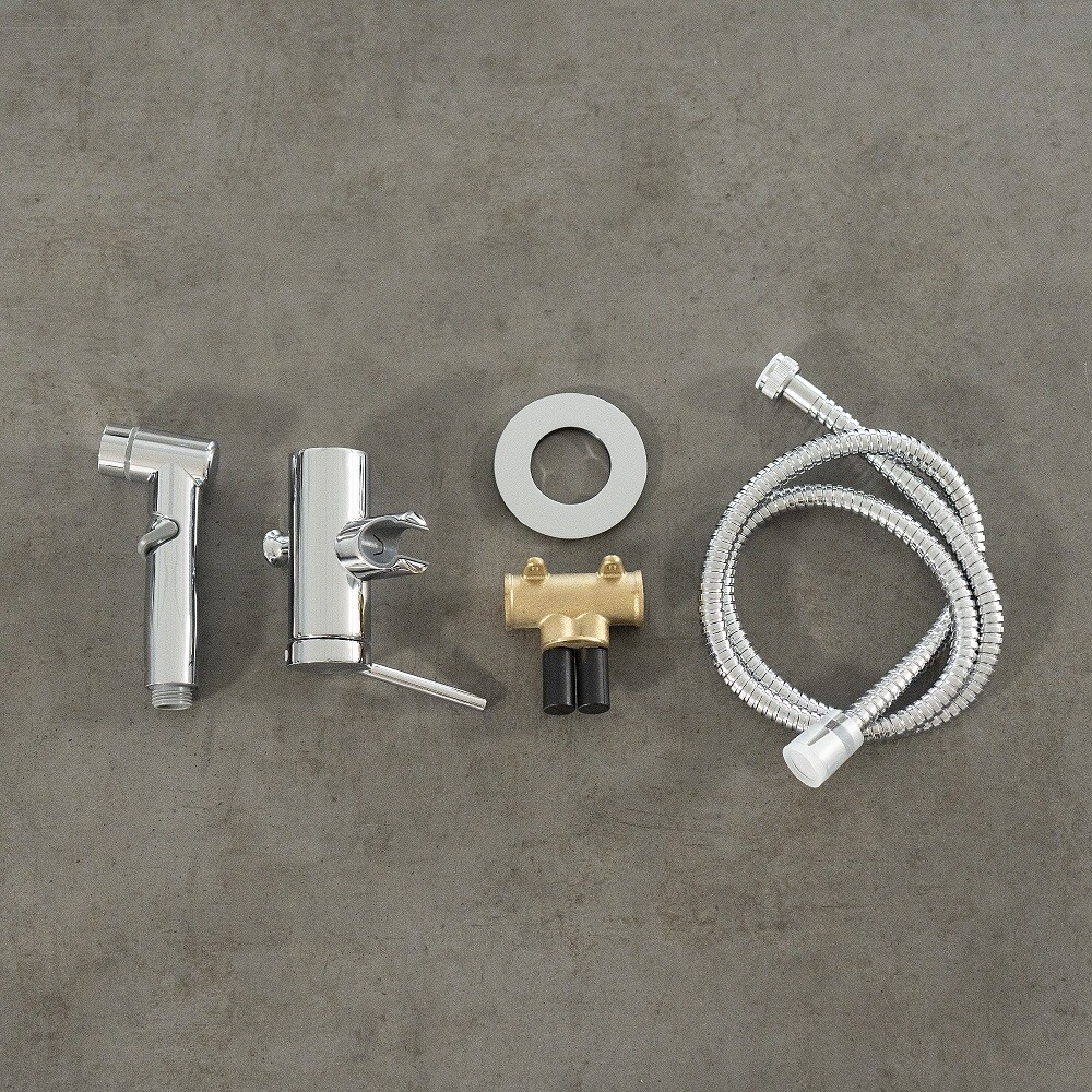 LM3819C Minima Смеситель с гигиеническим душем, встраиваемый, хром LEMARK								