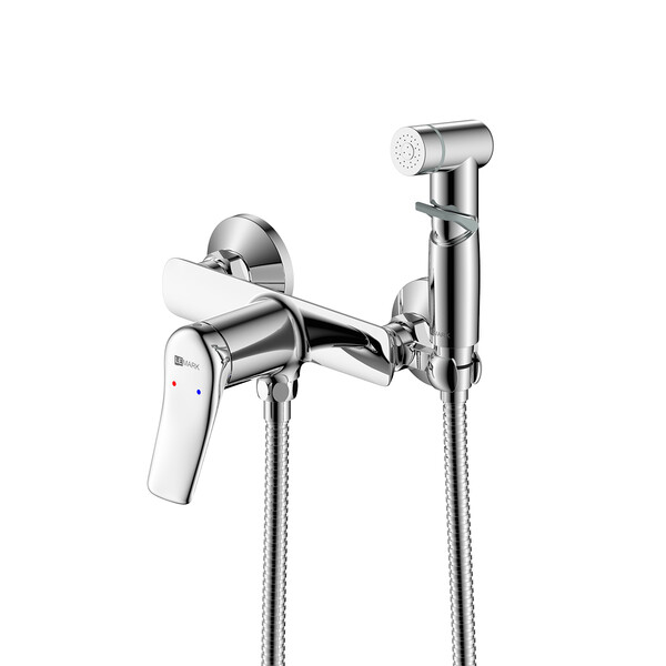 LM11318C Ortus Смеситель настенный с гигиеническим душем, хром								