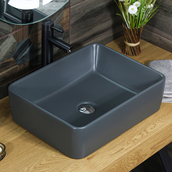 320324MDG-805 Фигурный умывальник накладной 485х370х130 MELANA 