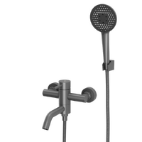 Смеситель для ванны с коротким изливом RUSH Melos SUS1101-44Grey графит