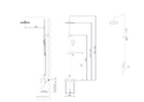 Душевая система с изливом RUSH Melos SUS1101-40Grey графит
