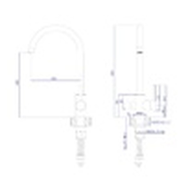  Смеситель для кухонной мойки с фильтром RUSH SUS9035-37Black черный