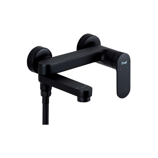 3285-6 Смеситель Ванна Frap шар d-35 кор излив (черный)