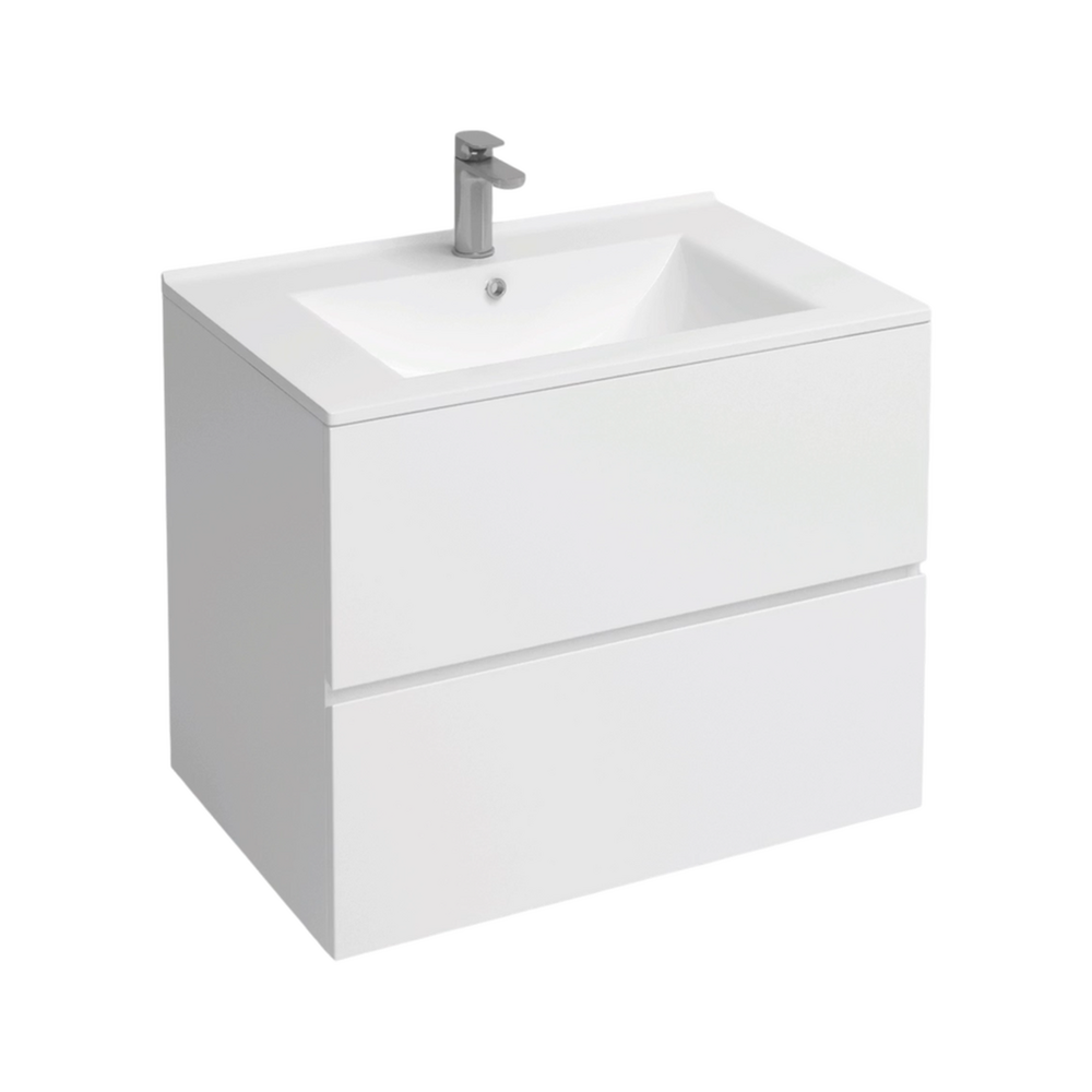 Подстолье подвесное Holler "Charm-70" (белый) 2 ящика под раковину "Holler E70" 705х600х450