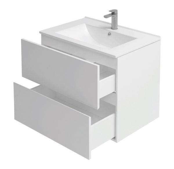 Подстолье подвесное Holler "Charm-70" (белый) 2 ящика под раковину "Holler E70" 705х600х450