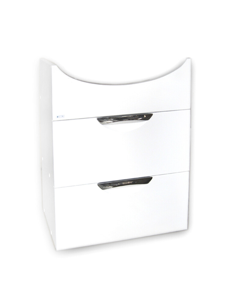 Подстолье SANTREK HOME "Деко-50" (Белый) 1 откидная дверь,1 ящик под умывальник "Уют-50"