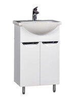 Подстолье SANTREK HOME "Деко-50" (Белый) 2 двери под умывальник "Уют-50"